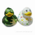 Promotional Cute 9cm Camouflage Coat Rubber Bath Toy, Ideal for Gifts